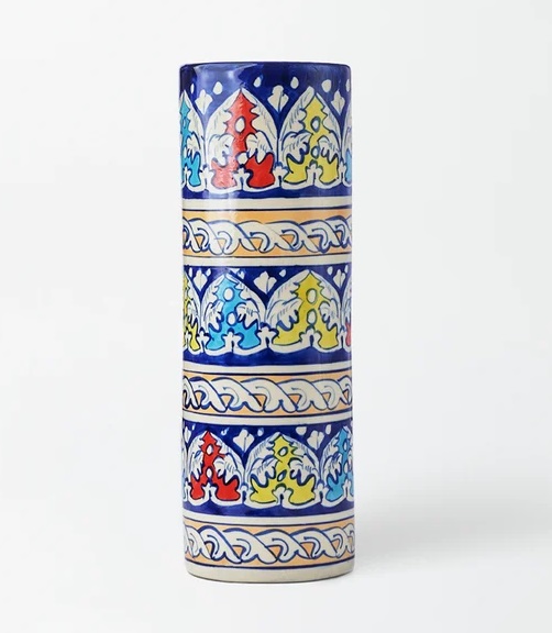 Ceramic Cylinder Vase Multi Color